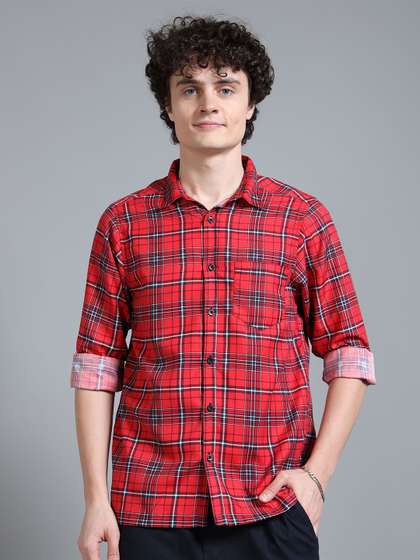 Moda Rapido Checked Oversized Casual Shirt