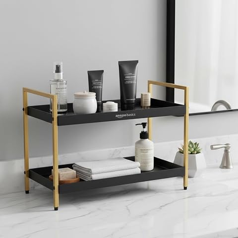 Amazon Basics 2-Tier Multipurpose Metal Countertop Organizer Rack  Kit