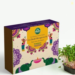 Eco-Diwali Garden Microgreens Kit - Festive Gift Box for Diwali - 2 Se