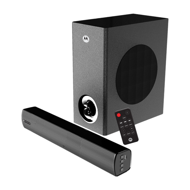 MOTOROLA AmphisoundX Vibe 50 W Bluetooth Soundbar (Black, 2.1 Channel)
