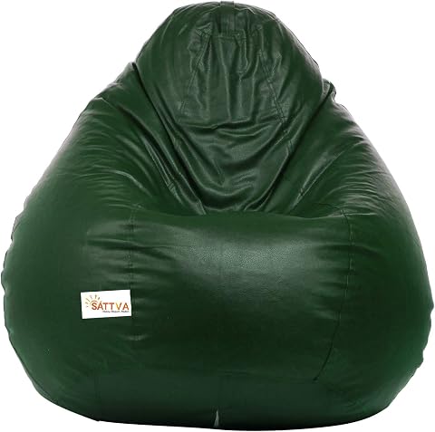 Sattva Classic Leatherette Bean Bag Cover (Without Beans) XXL Size - D