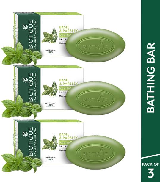 BIOTIQUE Parsley Revitalizing Bathing Bar 150g x 3 3 x 150 g