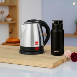 CELLO Lifestyle Stainless Steel Electric Kettle 1.5L + Sippa Steel Wat