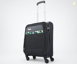 Aristocrat Commander Soft Case Cabin (Small Size) Trolley Bag, Black |