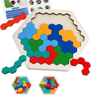 Khasala Brothers Educational Wooden Puzzle Jigsaw Shape Pattern Block