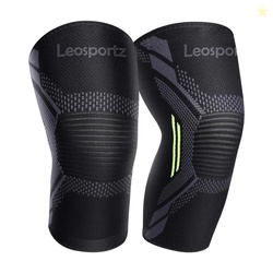 Leosportz 2 Pack Brace, Compression Sleeve Unisex, Running,Gym, Hiking
