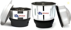 SPHINIX Combo Chutney Jar Mixer Jar (250ml 500ml) Fit on 2 Lock & 4 Te