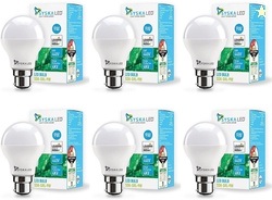 Syska 9 W Basic Standard B22 LED Bulb (White, Pack of 6)