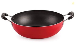 Nirlon Cooking Non-Stick Gas Stove Compatible Bottom deep Fry kadhai 1
