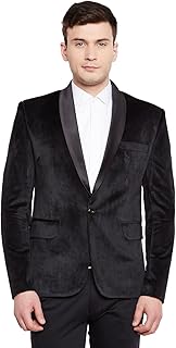 WINTAGE Men's Premium Velvet Notch Lapel Tuxedo Coat Blazer Jacket