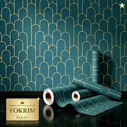 FOKRIM 300 cm x 45 cm Waterproof Decorative Vinyl Wallpaper