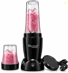 Skystar 2 Jar Black Bullet Nutri 750 W Juicer Mixer Grinder