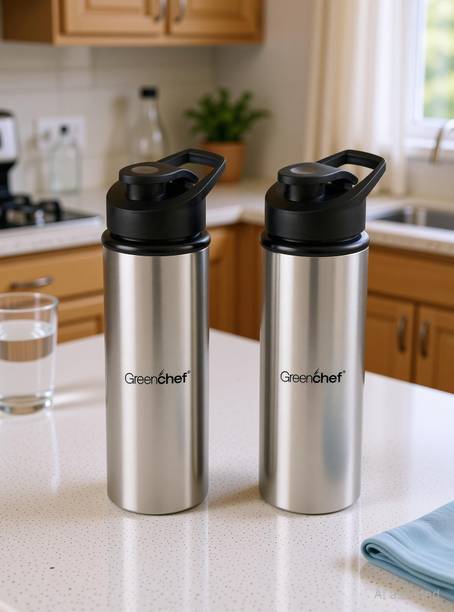Greenchef Stainless Steel Quench Water bottle Pack of 2 900ML 900 ml S