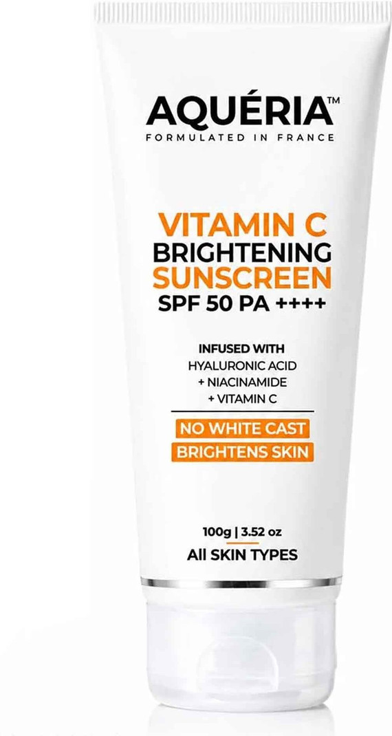 Aqueria Sunscreen - SPF 50 PA++++ 3-in-1 Bright Detan Sunscreen | Vita