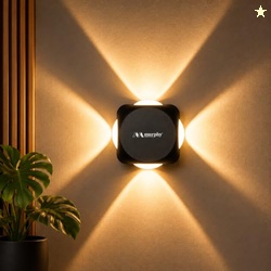 Murphy LED Outdoor Up/Down Wall Light - 6W, Warm White, (4 Multi-Direc