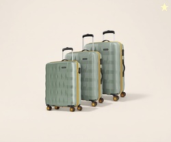 Aristocrat Comet Set of 3 (Cabin+Medium+Large) Hard Case Trolley Bags,