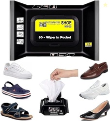 Shoe Wipes Sneaker Cleaner - Instant Sneaker Cleaning Wipes, Quick Dir