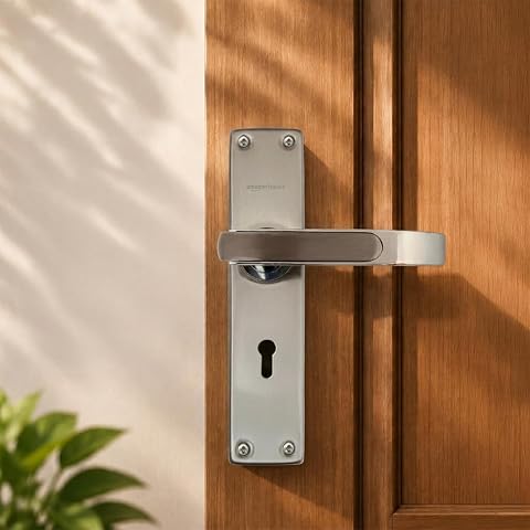 Amazon Basics Mortise Door Lock Handle Set | BIS Certified Brass Lock