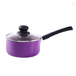Wonderchef Valencia Non-Stick Sauce Pan with Glass Lid | Cool Touch Ba