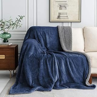 LA VERNE Premium and Soft Sherpa Reversable Blanket for MILD/Heavy Win