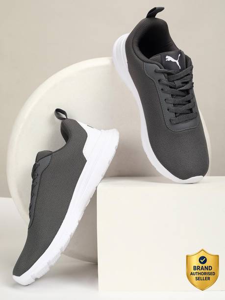 PUMA Plush Comfort Running Shoes For Men (Grey , 9)