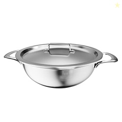 Lifelong LLTPDK003 Triply Deep Kadai with Riveted Handles with Stainle