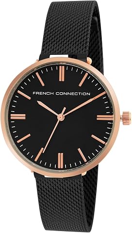 Stainless Steel Analog Black Dial Women's Watch-Fcs002D