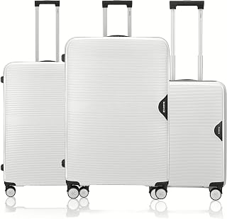 Parabola 3-Piece Luggage Set Intergallcatic Grey Polypropylene Hard Sh