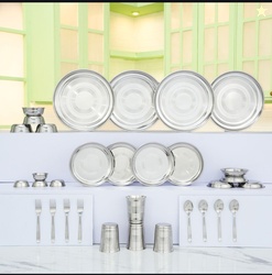 Flipkart SmartBuy Pack of 32 Stainless Steel Flipkart SmartBuy Dinner