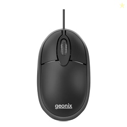 GEONIX Essential Wired Optical Mouse with 1.2 Meter Cable, Faster Navi