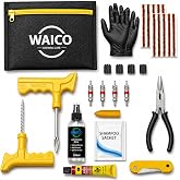 WAICO 13 in 1 Tubeless Tyre Puncture Kit | Reamer, Probe,10-Rubber Str