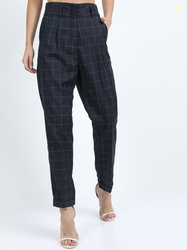 CHIC BY TOKYO TALKIES Women Straight Fit High-Rise Trousers