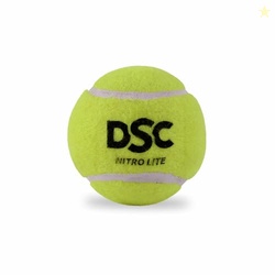 DSC Nitro Light Tennis Cricket Ball (Yellow) Pack of 2