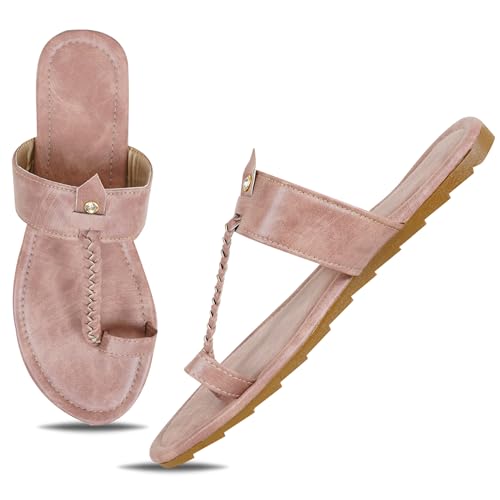 IndieStide Heel Casual Flip Flops Slippers For Girls Women, Comfortabl