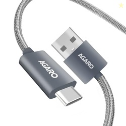 AGARO USB-A to Type C Cable, Unbreakable Braided Cable, 3A Fast Chargi