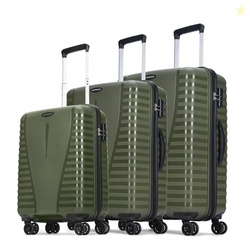 Aristocrat Airpro Set of 3 (Cabin+Medium+Large) Trolley Bags, Ivy Gree