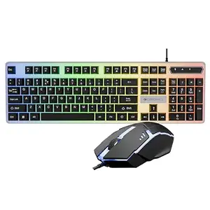 Zebronics Wired Keyboard & Mouse Combo 104-Key, 1200 DPI,  Key & Multi