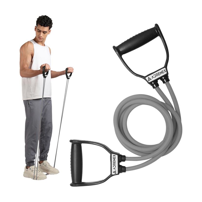 Adrenex Heavy Resistance Tube with Handles for Home Workout Gym R...mo