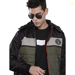 Green Slim Fit Long Sleeve Solid Zipper Jacket
