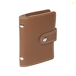 Stealodeal Brown 26 Slots Leather Debit/Credit/ATM Men/Women Card Hold