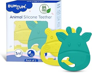 BUMTUM Soft Silicone Baby Teether| Teether for 6 to 12 Months Baby |Bp