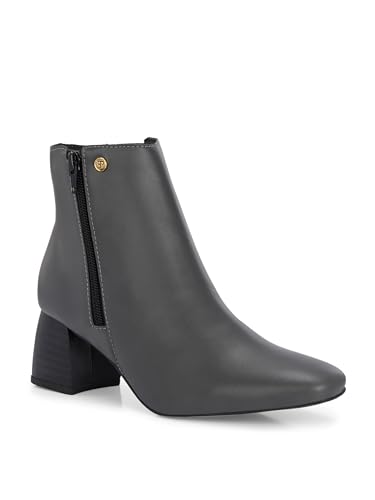 EL PASO Women Maroon Faux Leather Casual Chelsea Boots EPW9400_P