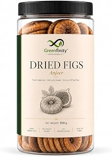 GreenFinity Premium Anjeer 500g | Whole Dried Figs | Naturally Sweet &
