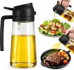2-in-1 Oil Sprayer and Dispenser Bottle, 500ml