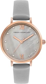 Leather Spring-Summer 2023 Analog Mop Grey Dial Women's Watch-Fcn00065