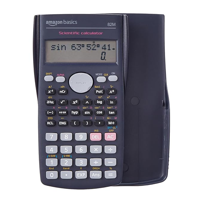Amazon Basics AB-82MS 240 Functions and 2-Line Display Scientific Calc