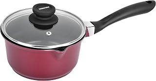 Scarlett Cast Aluminium Non-Stick Saucepan with Glass Lid, 16 cm, 1.35