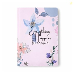 Inspirational Quote  Everything Happened , Laminated Cover, 80 GSM Rul