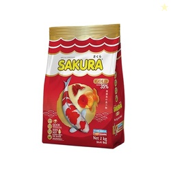 Sakura Goldfish Food | 2 kg, Small 2mm Pellets | Colour & Immunity Enh