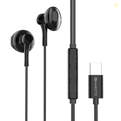Amkette Trubeats M11 Type C Earphones with Mic,14mm Drivers, 3 Button